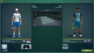 Djokovic vs Kyrgios Full Ace Tennis R32 ATP500 Rotterdam [upl. by Esinel]