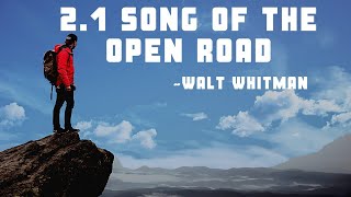 Song of the Open Road  2 1  Walt Whitman  HSC poem [upl. by Habas410]