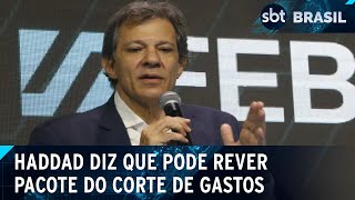 Haddad diz que pacote de corte de gastos quotnão é bala de prataquot  SBT Brasil 291124 [upl. by Oiliruam65]