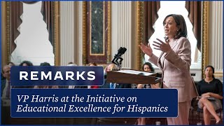 Vice President Harris Delivers Remarks at the Initiative on Educational Excellence for Hispanics [upl. by Lu]