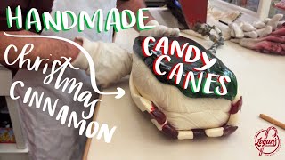 Handmade Christmas Candy Canes 🎅🏼🎄Trust the Process  Logans Candies [upl. by Cy]