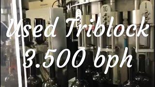 Used Bottling Triblock  3500 bph [upl. by Ojeillib]