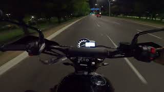 POV  Scrambler 400x  Night ride [upl. by Rabi]