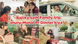 Baji Nasira ke sath family trip shuru😁Toofan a gya Kalarkahar🫠Monal pr dinner krwaya 🤩 [upl. by Ardnaskela194]