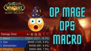 How To SMASH DPS with this Macro Fire Mage WoW SoD Phase 4 DPS [upl. by Rebmetpes656]