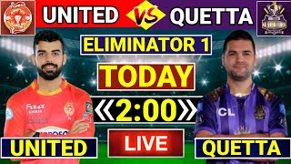 PSL 2024 Eliminator 1  Islamabad United Vs Quetta Gladiators Time Changed  QG Vs IU Today Match [upl. by Ragg]