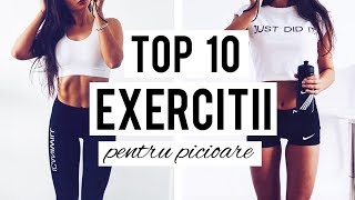 ANTRENAMENT ACASA TOP 10 EXERCITII PENTRU PICIOARE  Home Workout RoutineHD [upl. by Odraboel]