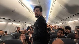 Luan Santana aparece em avião e faz show surpresa para fãs mineiras [upl. by Ahsini]