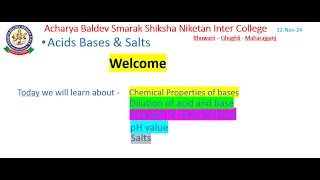 Acids Bases amp Salts  Class 10 [upl. by Aimat12]