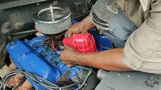 Instalando y probando distribuidor sistema chevrolet en un motor Ford 351 [upl. by Everara543]