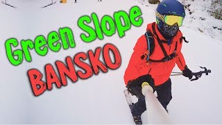 Ski in Bansko Bulgaria  2017  Green Slope No 1 [upl. by Keeley134]