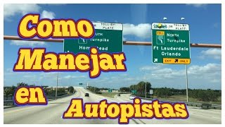 COMO APRENDER A MANEJAR EN AUTOPISTAS CAMBIO DE CARRIL EL PUNTO CIEGO DE UN CARRO conducir manejo [upl. by Aicil]