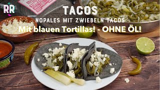 Vegetarische Tacos mit blauen Tortillas OHNE ÖL vegetarischerezepte tacos einfachesrezept [upl. by Seana601]