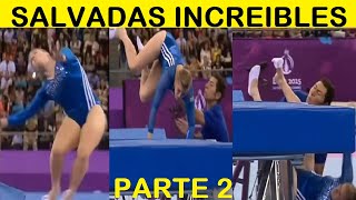 Top 12 Gimnastas Que Fueron Salvadas Por Sus Observadores  PARTE 2 [upl. by Uah]