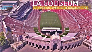 USCs Modernized LA Coliseum 315 Million Renovation Aerial Tour [upl. by Drooff]