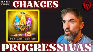 15  25X CHANCES PROGRESSIVAS  RAID SHADOW LEGENDS [upl. by Naharba]