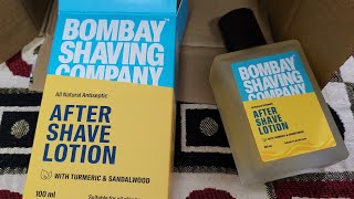 Bombay Shaving Company After Shave Lotion Unboxing amp Review 🪒 [upl. by Eirrej]