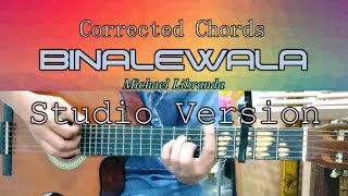 Binalewala  Studio Version by Michael Libranda  Guitar Chords [upl. by Etnuad682]