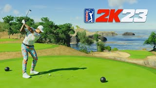 WE DID A MATCH AT THIS EPIC FANTASY COURSE IN PGA TOUR 2K23 [upl. by Eveleen]