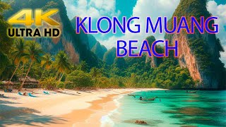 Ao Nang Klong Muang Beach Krabi Walking Tour 4K [upl. by Nerhtak679]