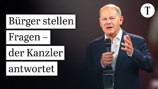 Bürgerdialog mit Bundeskanzler Olaf Scholz in Berlin 040924  Thüringen Sachsen SPD AfD BSW [upl. by Sihtnyc]