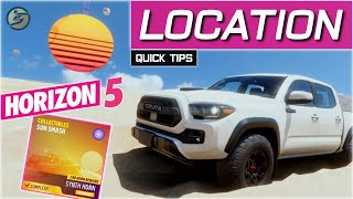 Forza Horizon 5 Collectibles SUN SMASH 6 Sunsets DUNAS BLANCAS Forza Horizon 5 Location QUICK TIPS [upl. by Sanalda936]