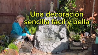 Decorando la cascada con helechos en canastas colgantes [upl. by Peonir]