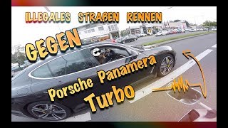 Illegales Straßenrennen gegen Porsche Panamera Turbo [upl. by Nej]