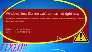 Fix SmartScreen Cant Be Reached Right Now Error on Windows [upl. by Ecnahoy]