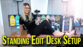 The BEST Standing Desk \\ UPLIFT V2 Standing Desk Review  My Dream YouTuber Studio  Pt 10 [upl. by Kutzenco]