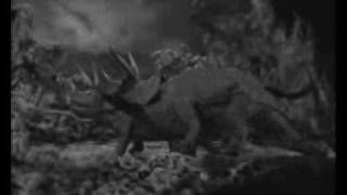 The Lost World 1925 with sound Hunt of Allosaurus [upl. by Zertnom532]