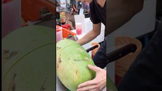 Giant Watermelon Juice in Taipei Night Market Taiwanese Street Food [upl. by Middlesworth308]