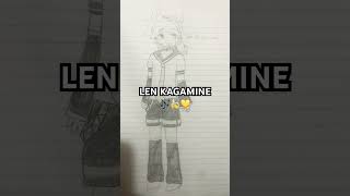 lenkagamine vocaloid fanart banana yellow music drawing art artist traditionalart fyp fy [upl. by Levan]