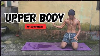 UPPER BODY WORKOUT 🔥  No Equipment  At Home ‼️ [upl. by Nyrat]