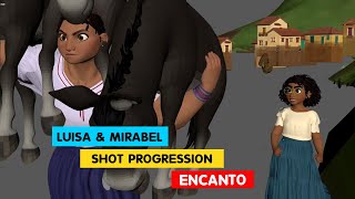 ENCANTO  Luisa and Mirabel Shot Progression  Hyrum Osmond  3DAnimationInternships [upl. by Eyak]