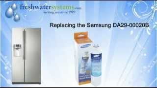 How To Replace the Samsung DA2900020B Refrigerator Water Filter [upl. by Zolly569]