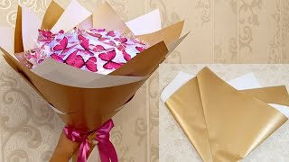 Buketlərin bağlanma qaydası💐 Kəpənək buketi bağlamaq How to make a bouquet [upl. by Jovia137]