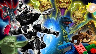 Godzilla Battle Line Monster X and Keizer Ghidorah Meme Matches [upl. by Marpet475]