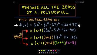 ❖ Finding all the Zeros of a Polynomial  Example 3 ❖ [upl. by Dez]