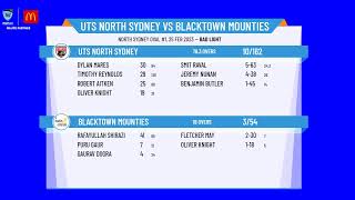 NSW Prem  First Grade Belvidere Cup  Rd14  UTS North Sydney v Blacktown Mounties  Day 1 [upl. by Amikan]