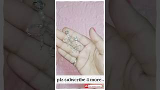 DIY KOREAN STYLE EARRINGS 💕 anjujewelleryclasses diy earrings handmade jewelry shorts [upl. by Euginomod]