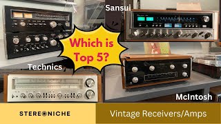 Top 10 Vintage Receivers amp Amps Reviewed  August 2024  Who made the Top 10 Sansui Yamaha who [upl. by Margarete]