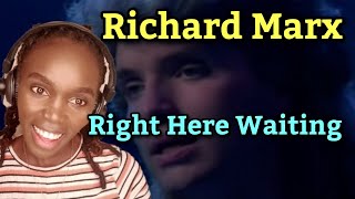 What A Masterpiece🔥💯 Richard Marx  Right Here Waiting Official Music Video  REACTION [upl. by Yert]