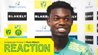 REACTION  Norwich City 43 Stevenage  Amankwah Forson [upl. by Ashti]