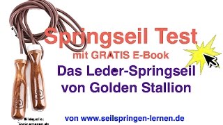 Springseil Test  Boxer Leder Springseil von Golden Stallion [upl. by Jehu]