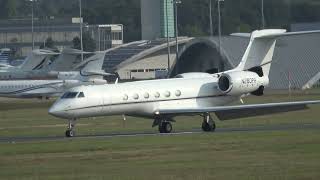 GULFSTREAM G550 N280PH LANDING AT FARNBOROUGHEGLFFAB UK 1592024 [upl. by Alastair]