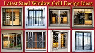 Latest steel window grill design 2025 long window grill design bd All Design [upl. by Anaimad528]