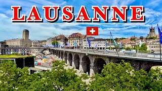 LAUSANNE SWITZERLAND Walking Tour Through The City [upl. by Lissi]