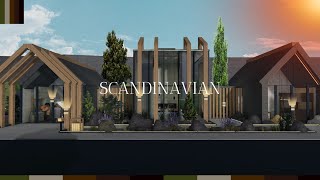 Scandinavian Winter Family MansionWelcome to Bloxburg  No Large Plot [upl. by Lunsford217]