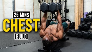 25 Minutes Complete Chest Workout With Dumbbells  Build Muscle 11 [upl. by Nemhauser]